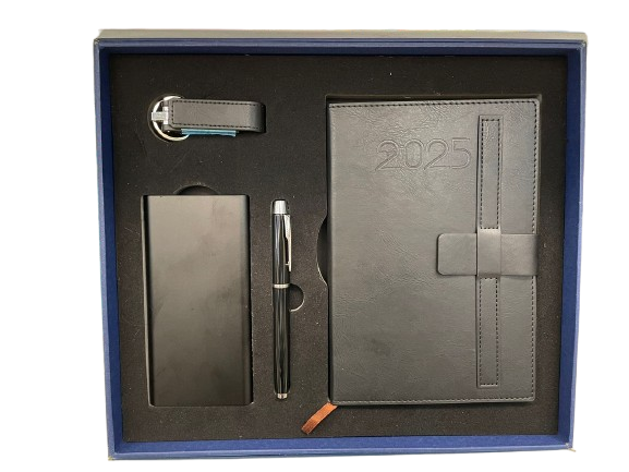 KIT LIBRETA LAPIZ Y POWER BANK